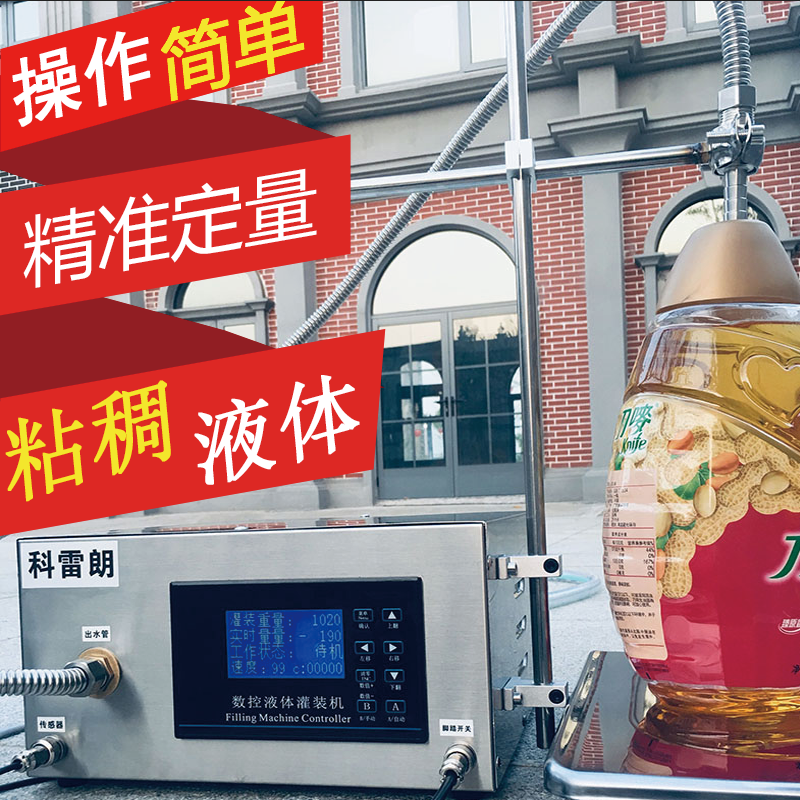 Fully automatic quantitative filling machine liquid double-head weighing timing dispenser liquor edible oil laundry liquid viscous