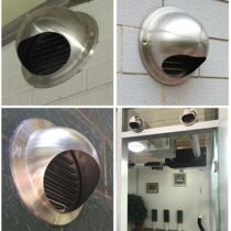 304 Non-embroidered mesh round air vent Exhaust fan Air outlet Range hood Air vent Exhaust vent