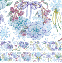 New seven-day corpora handbill hand ledger material and paper adhesive sticker snowflake snowflake long cycle special oil