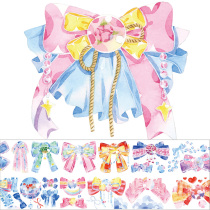 New seven-day corpora handbill hand ledger material and paper adhesive tape stickers figure dream butterfly knot long cycle special oil