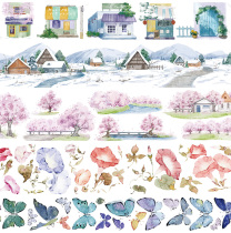 New Seven-day Corpora Hands Ledger Handbill Material and Paper Adhesive Sticker Figure Strawberrys Feast Long Cycle Toil