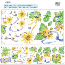 New Seven-day Corpora Handbill Hand Ledger Material and Paper Adhesive Sticker Mint Guan Shan Cherry-Long Cycle Toil