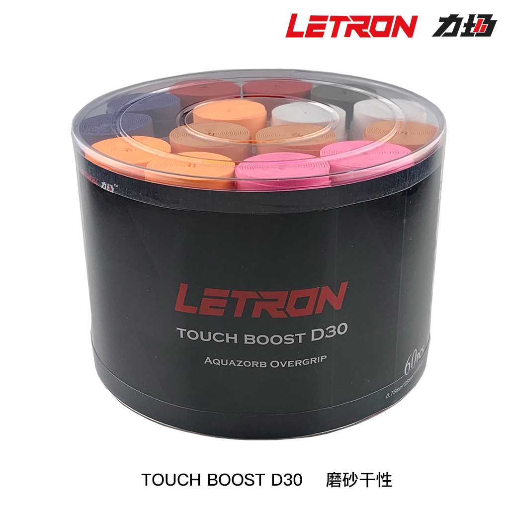 LETRONN force field TouchBoost D30 frosted dry superior tennis badminton racket suction sweats with hand glue