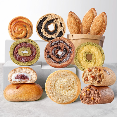 整箱9大袋任选！田园.主义全麦面包贝果欧包
