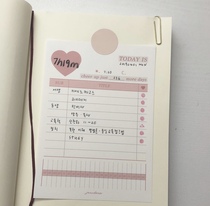 LRICE Korea JURXX Net red ins hot cute love new countdown note note note book