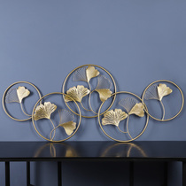 Light luxury Wall Wall wall decorations living room metal wall decoration bedroom sofa background wall pendant porch