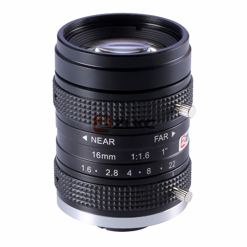 C - mouth industrial lens 16mm manual aperture FA machine vision camera lens 1 inch card mount monitoring lens