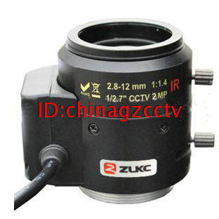 2 million HD 2 8 - 12mm surveillance camera lens automatic aperture manual zoom sensing infrared ultra - wide angle