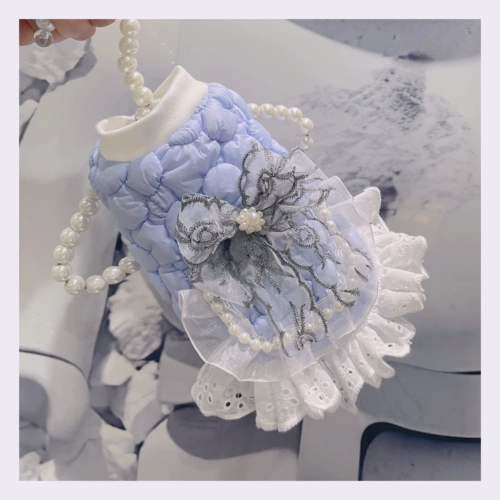 Маленькая кузов Мальтийская одежда для домашних животных с бархатной открытой кнопкой Супер густой теплый теплый бархатный жилет собака зимняя ватная куртка