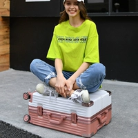 Ретро -алюминиевая коробка белая+роза