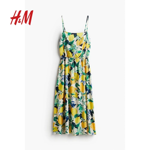 Летнее платье, свежее комфортное платье-комбинация, городской стиль, длина миди