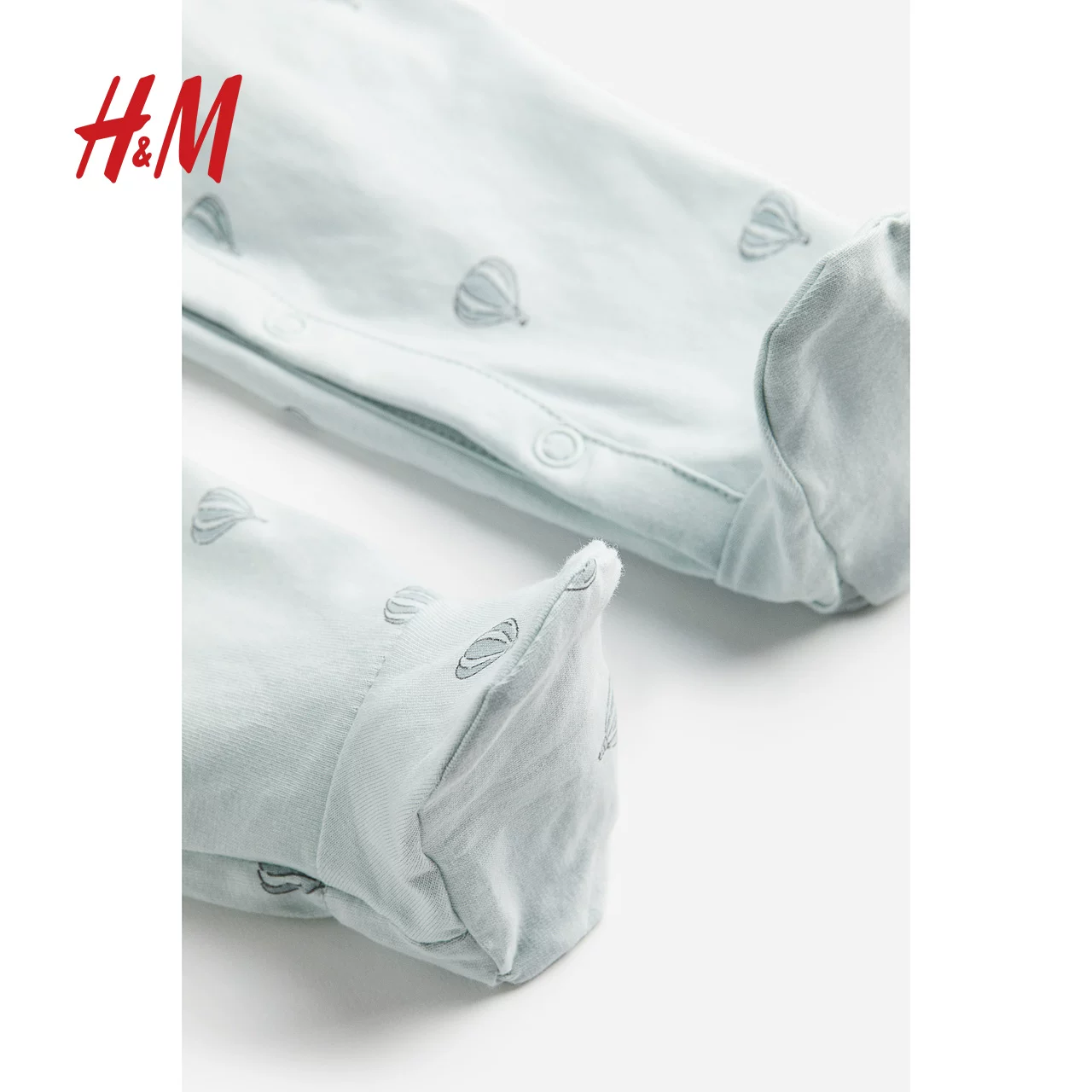 Детская одежда HM, домашняя одежда для мальчиков и девочек, комплект из 3 предметов, летний костюм, хлопковый комбинезон-пижама 1170979