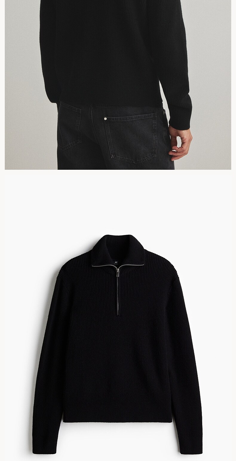 HM зима мужской standard edition основано на отделение сочетается с цепь шерсть Пуловер-поло 1287998 H&M 