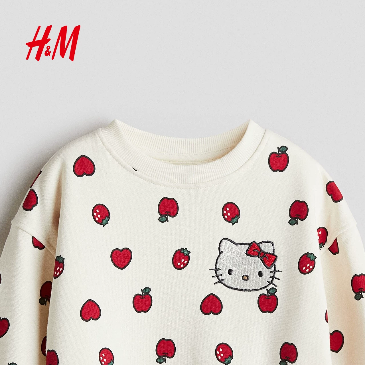 Sanrio Hello Kitty, детская футболка с круглым вырезом, детская одежда