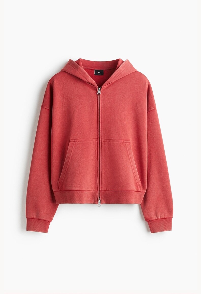 Красная футболка, толстовка с капюшоном, базовый приятный телу кардиган H&M 