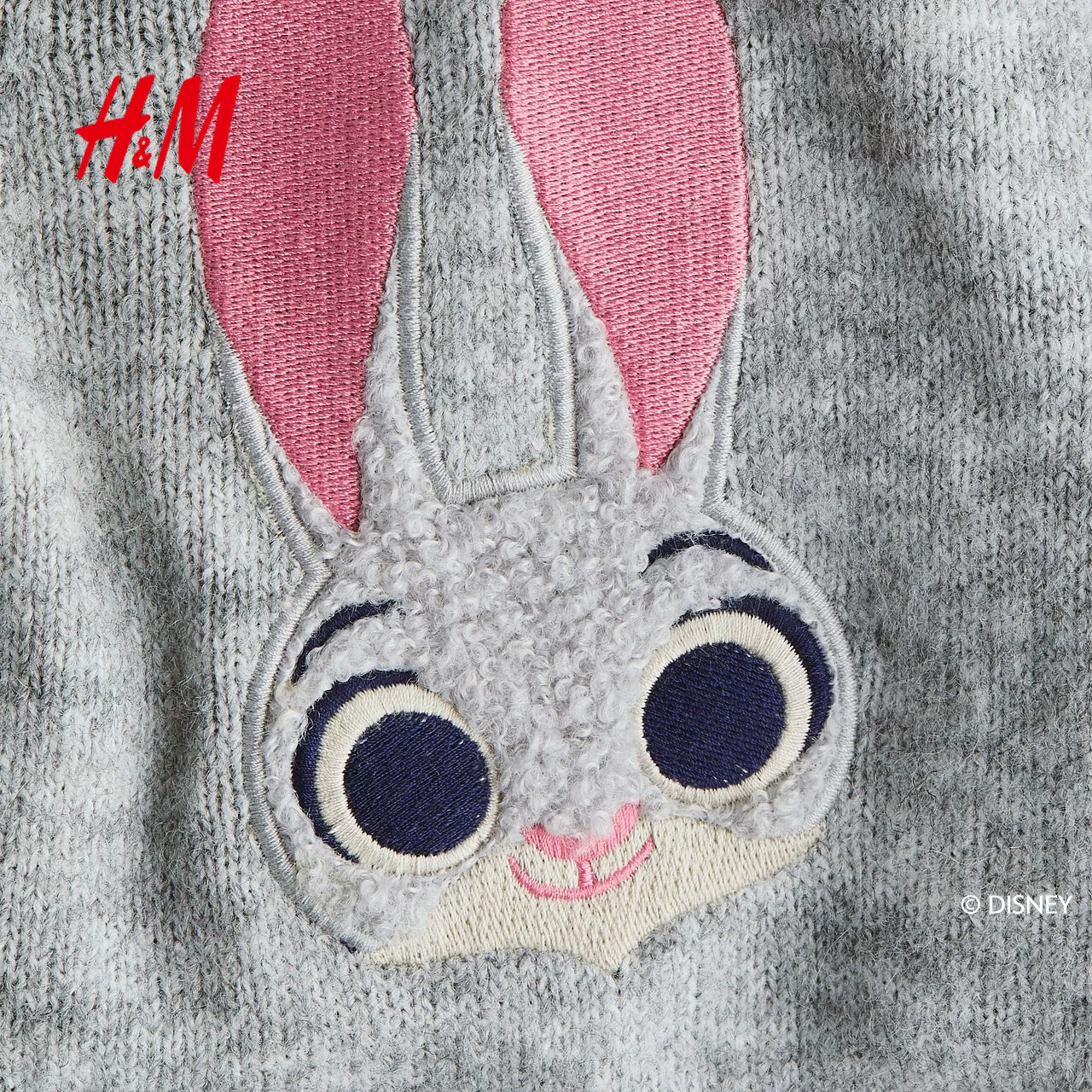 [Zootopia Joint] HM Детская одежда Детская кофта худи вязаный кардиган с капюшоном 1318136