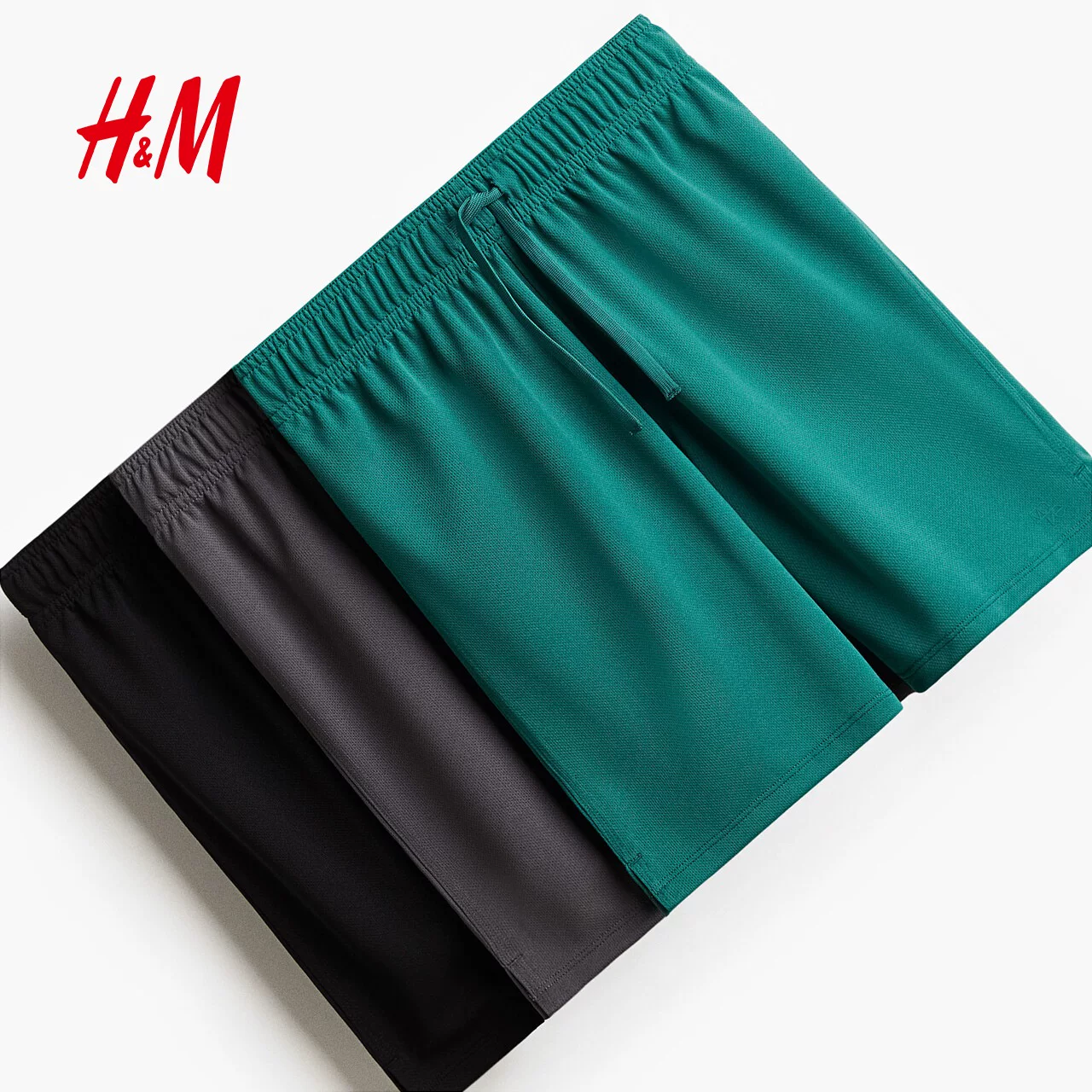 [【H&M MOVE DryMove™】детские шорты набор 3 шт новые спортивные штаны 1224452]
