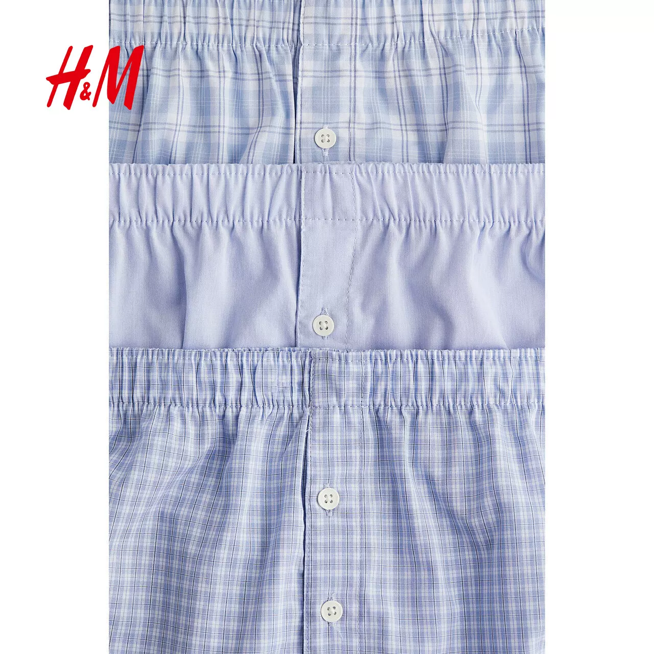 ХM мужское underwear лето хлопок эластичная середина талии полосатые боксеры 3 шт 0662369
