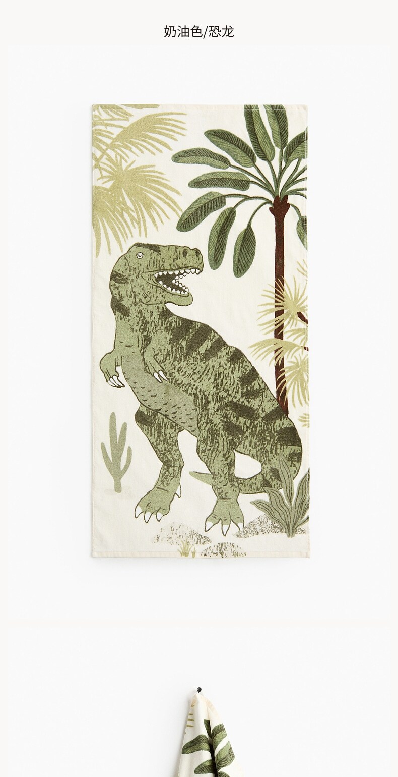 Полотенце hm home2025冬季新款印花浴巾0945713 H&M