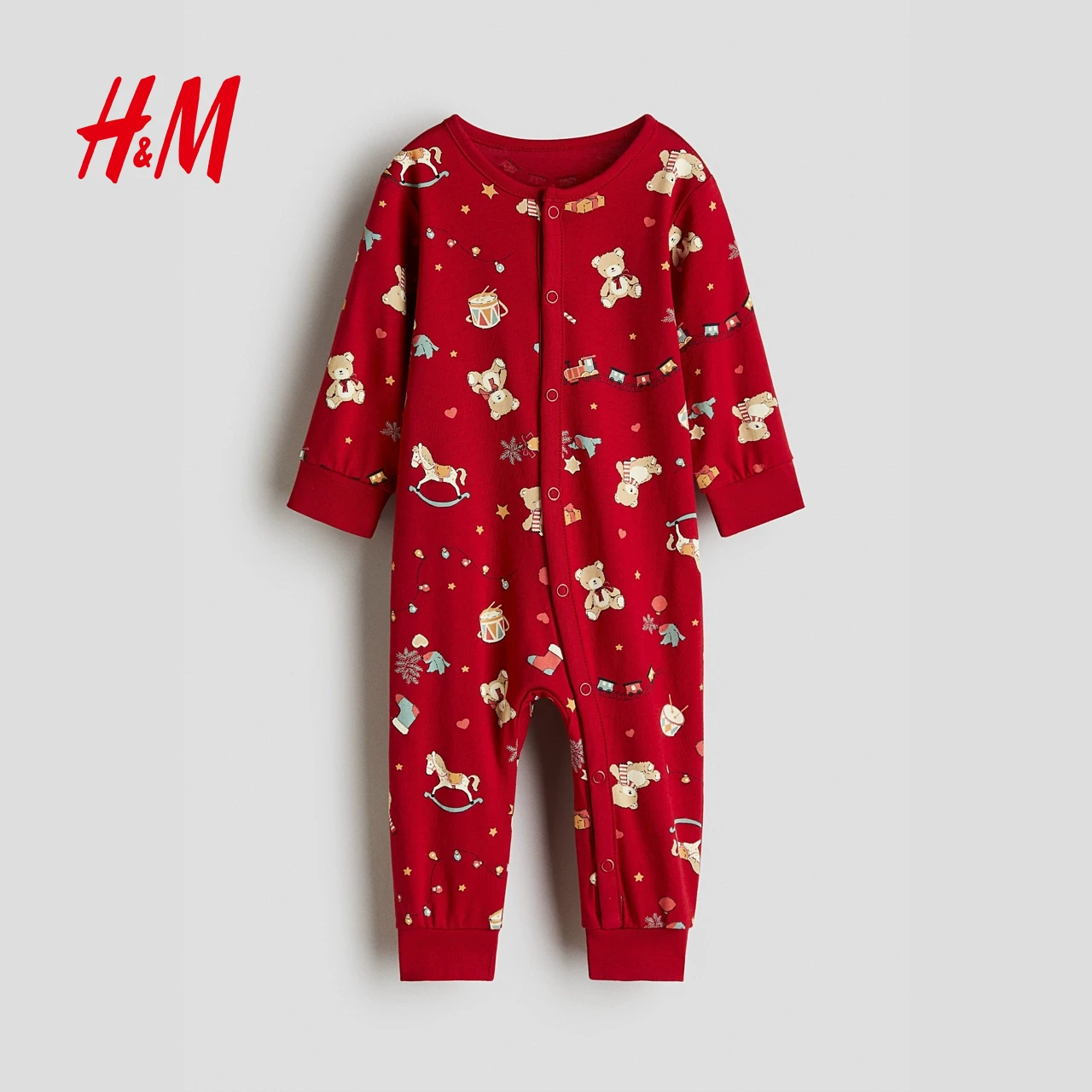 Детская одежда HM для малышей мальчиков и девочек комбинезон летний печатной одной-piece пижама 1200792