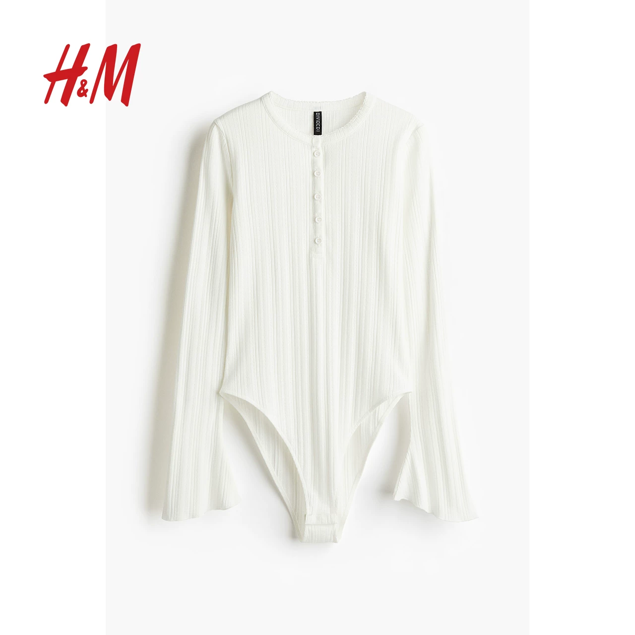 HM bell sleeve mesh bodysuit 1291849