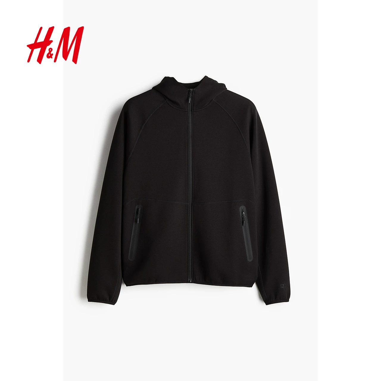 HМ мужская летняя спортивная кофта-куртка Zip Hoodie с влагозащитной тканью DryMove™ 1225654