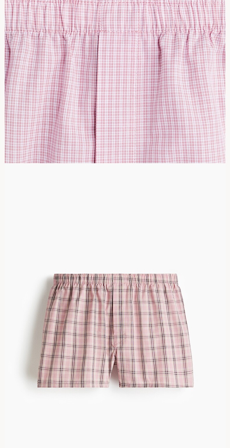 мужские боксеры hm夏季男装4条装梭织四角短裤1296600 H&M