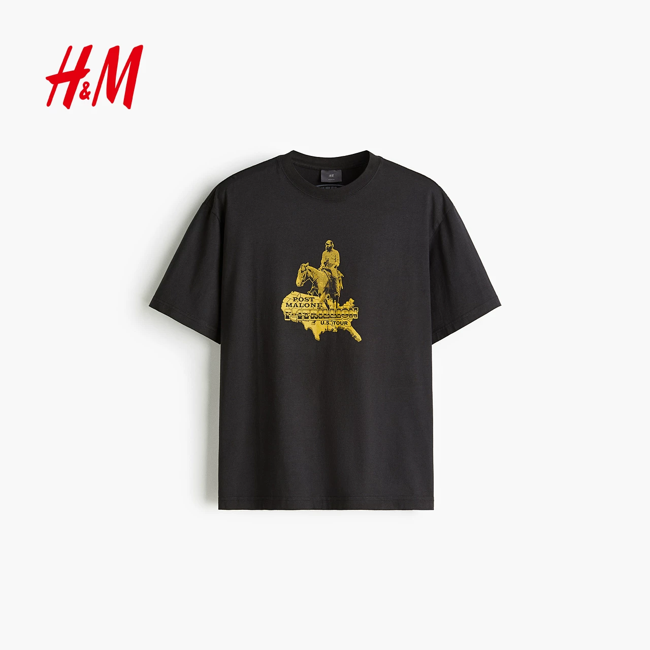 【Post Malone】МУЖЧИНЫ И ЖЕНЩИНЫ майка HM пост Malone напечатанная плечо-опускатель майка 0972640