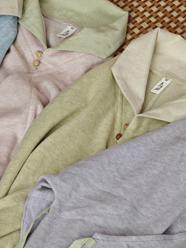 Tingting Song【New Sprout】Ming-Style Lapel Collar Hanfu Early Spring Knit Top Casual Women's Shirt in Multiple Colors Tingting Song【New Sprout】Ming-Style Lapel Collar Hanfu Early Spring Knit Top Casual Women's Shirt in Multiple Colors