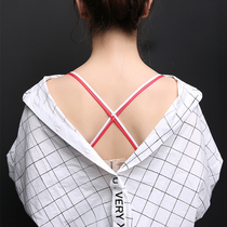 Spell with fancy cross shoulder strap female sexy back bra underwear strap non-slip bra bandwidth Hook Summer