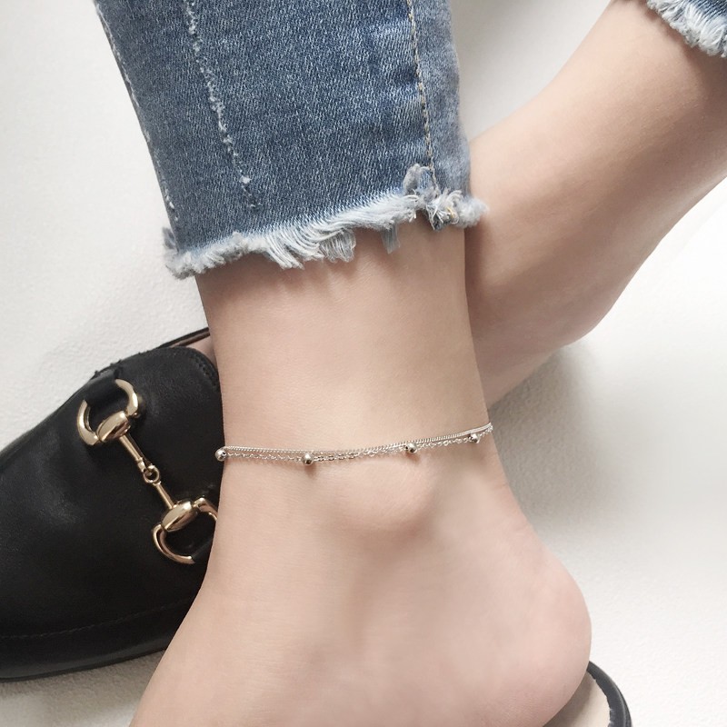 Bracelet de cheville Femme en Argenterie - Ref 3103960 Image 1