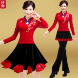 纤伽 Осенний комплект, ципао для пожилых людей, 2022, для среднего возраста