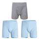 [3 Pack] Underwear Three-Gun Pure Cotton Ribbed Underwear Large Size Cotton Boxer Briefs Men's High Waist Boxer Briefs 50036