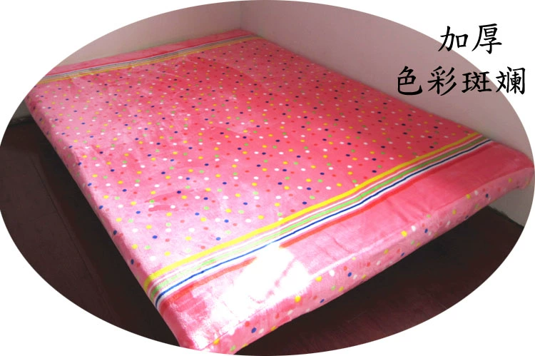 Mùa đông dày nhung ấm giường 笠 flannel Simmons nệm mỏng đặt vòng tròn đầy đủ đàn hồi tùy chỉnh lông cừu san hô ga giường chun