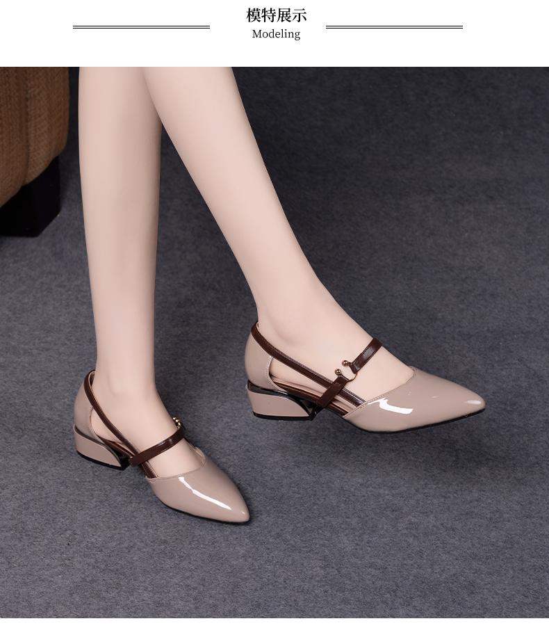 C8239 1520K GIÀY DÉP SANDAL NỮ JIARELA MŨI NHỌN ĐẾ MỀM MÙA HÈ GIÀY DÉP NỮ DA BÒ G04 SẢN PHẨM MỚI