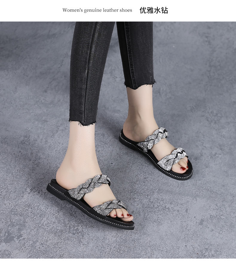 C8327 1520K GIÀY DÉP SANDAL NỮ JIARELA GẮN ĐÁ ĐẾ MỀM MÙA HÈ TRUNG NIÊN GIÀY DÉP NỮ G04 SẢN PHẨM MỚI