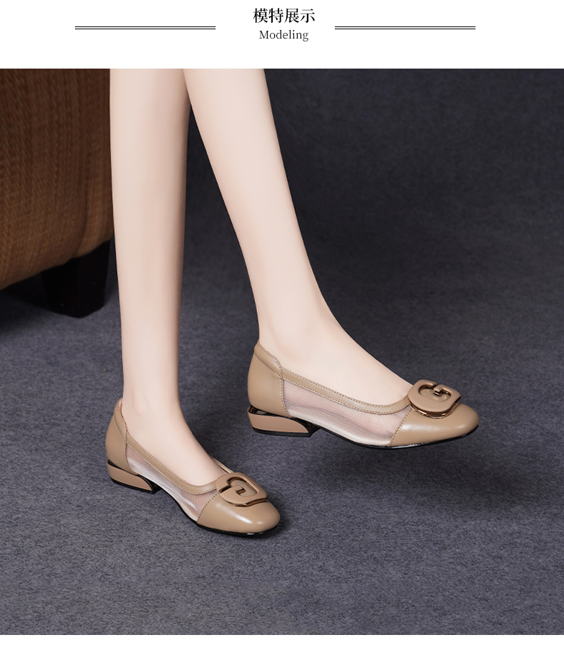 C8420 1520K GIÀY DÉP SANDAL NỮ JIARELA MŨI TRÒN ĐẾ MỀM MÙA HÈ GIÀY DÉP NỮ DA BÒ G04 SẢN PHẨM MỚI