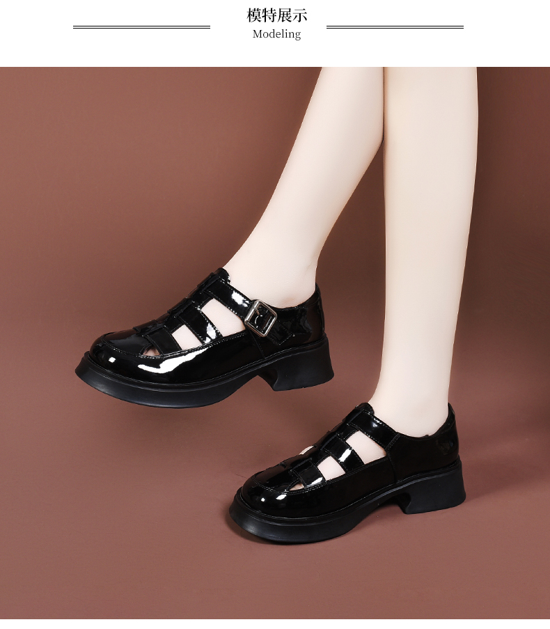 C8321 1810K GIÀY DÉP SANDAL NỮ JIARELA MÙA HÈ ĐẾ CAO GIÀY DÉP NỮ DA BÒ G05 SẢN PHẨM MỚI