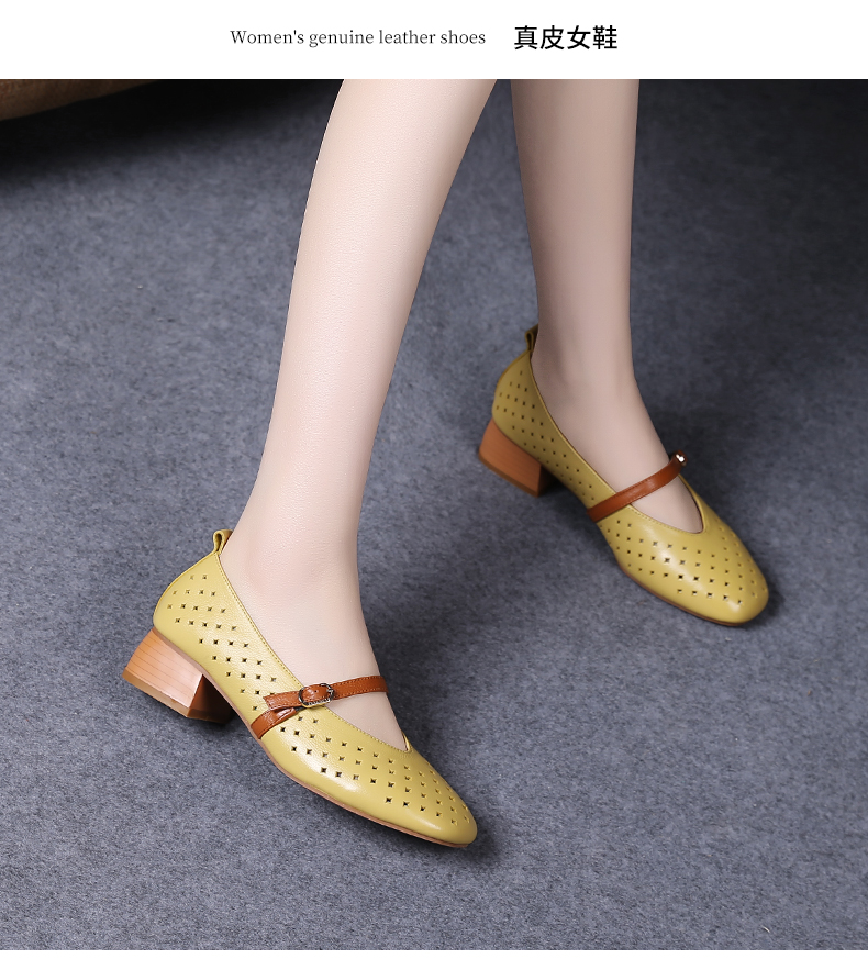 C8244 1620K GIÀY DA NỮ JIARELA MÙA HÈ GIÀY DÉP NỮ DA BÒ G05 SẢN PHẨM MỚI