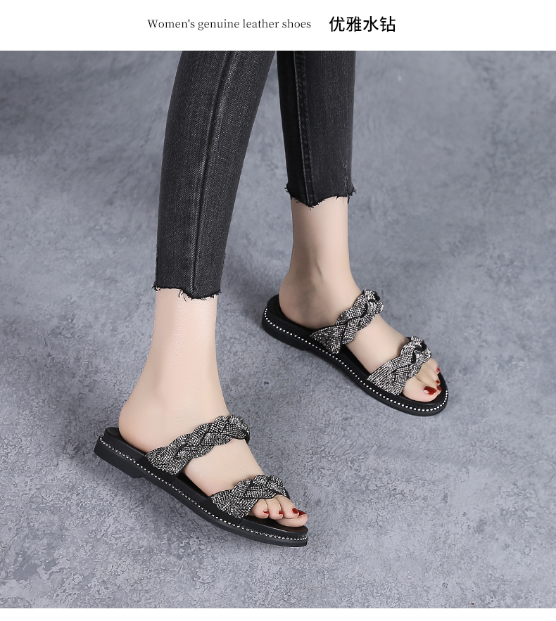 C8327 1520K GIÀY DÉP SANDAL NỮ JIARELA GẮN ĐÁ ĐẾ MỀM MÙA HÈ TRUNG NIÊN GIÀY DÉP NỮ G04 SẢN PHẨM MỚI
