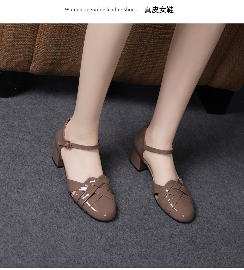 C8240 1620K GIÀY DÉP SANDAL NỮ JIARELA MÙA HÈ GIÀY DÉP NỮ DA BÒ G05 SẢN PHẨM MỚI