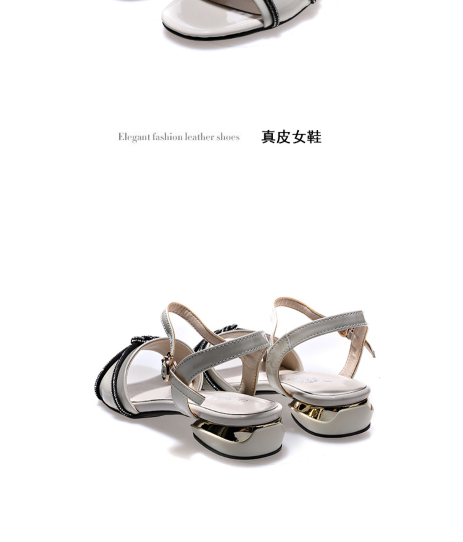 C8455 1520K GIÀY DÉP SANDAL NỮ JIARELA GÓT VUÔNG MÙA HÈ TRUNG NIÊN GIÀY DÉP NỮ DA BÒ G04 SẢN PHẨM MỚI