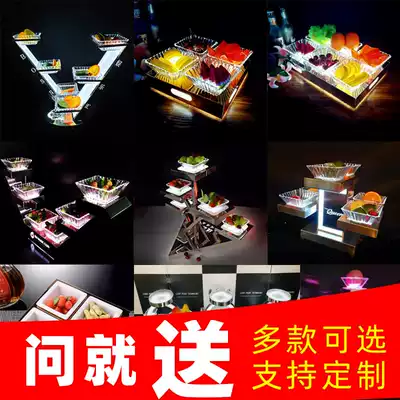 Bar KTV luminous fruit plate rack luminous fruit plate bar fruit plate custom luminous wine set light fruit plate fruit plate
