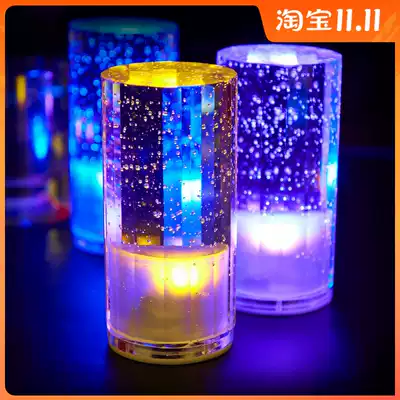 Table lamp dimming battery personality lamp dining room cafe crystal table lamp LED charging fashion lamp bar atmosphere