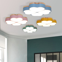 Bedroom lights Nordic ins simple modern room master bedroom lights warm romantic macaroons led ceiling lamps