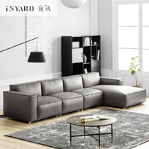  InYard] Milton sofa first layer cowhide square design Italian light luxury master quality