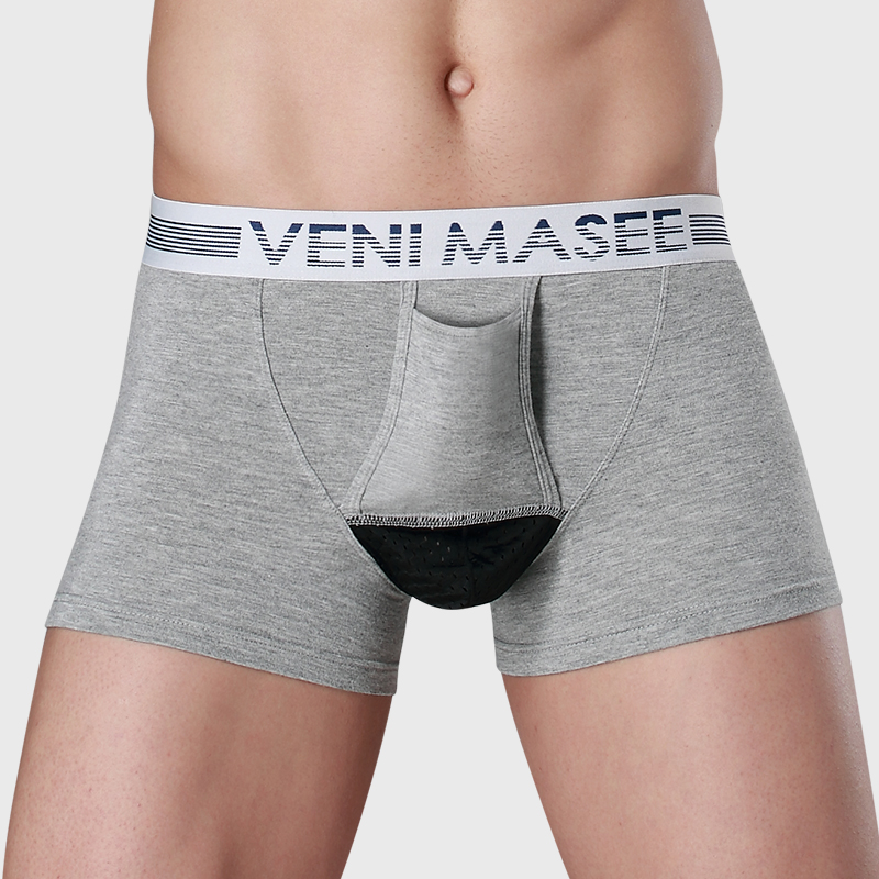 Living Beings Flowers Men's Scrotum Panties Pants Guns Pop-up Style Separation Fine Sores Testicular Tenor Features Four-corner Pants Personality