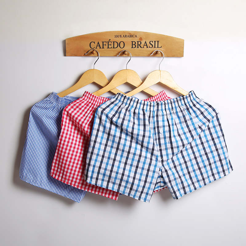 3 pieces of Arrow pants summer men's underwear cotton loose large size casual home boxer youth trendy breathable boxer pants