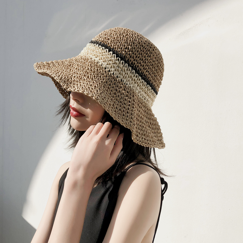 In Han Edition Baiko Hang Needle Street Hat Summer Sunscreen Sun Hat