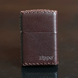 Зажигалка на керосине, кожаный защитный чехол ручной работы, из натуральной кожи